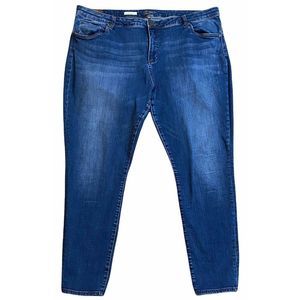 Kut from the Kloth Toothpick Skinny Stretch Jeans Ankle Fit Size Plus 24W x 29.5